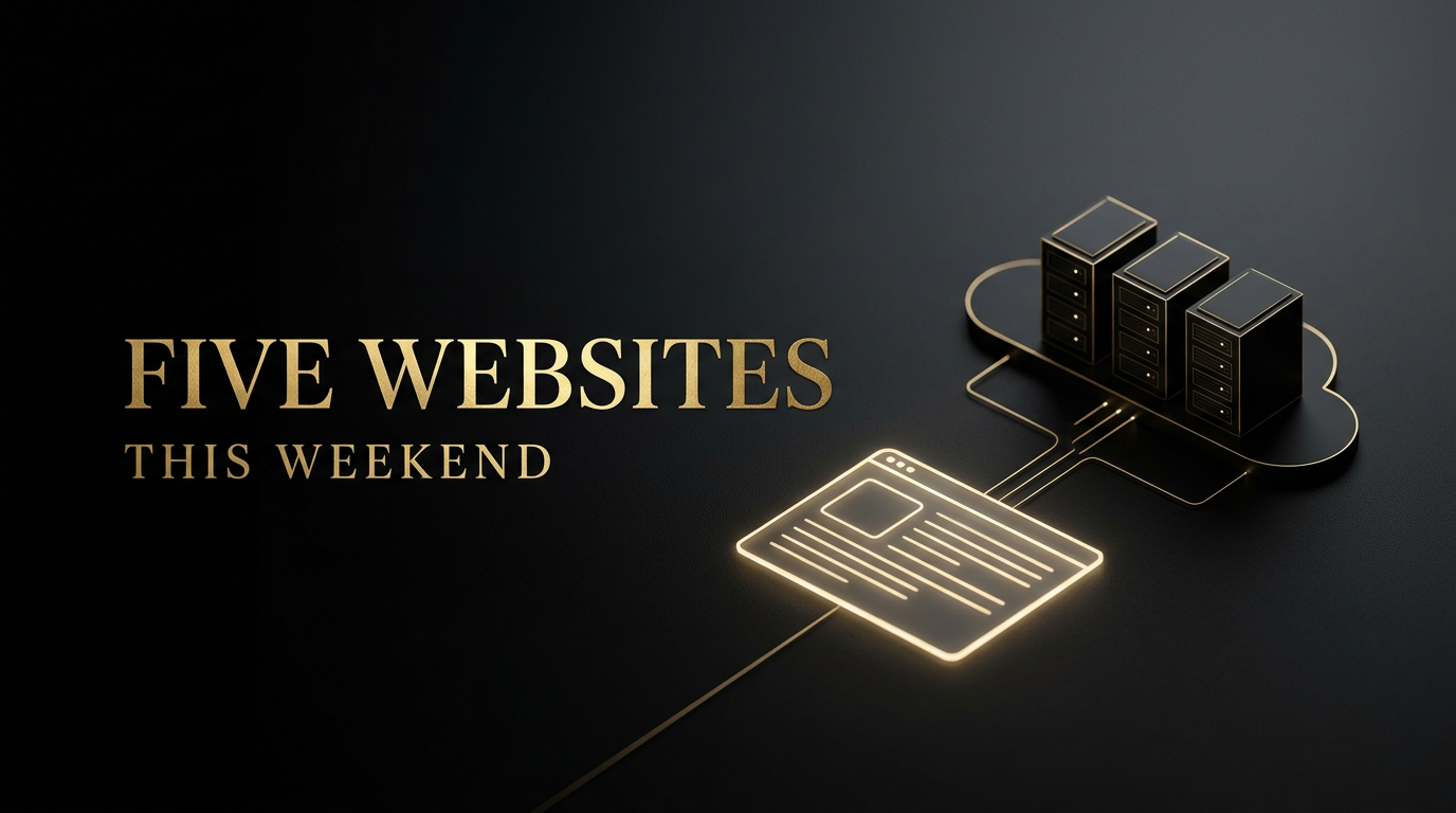 5 Websites You Can Build This Weekend (With Zero Coding Experience)