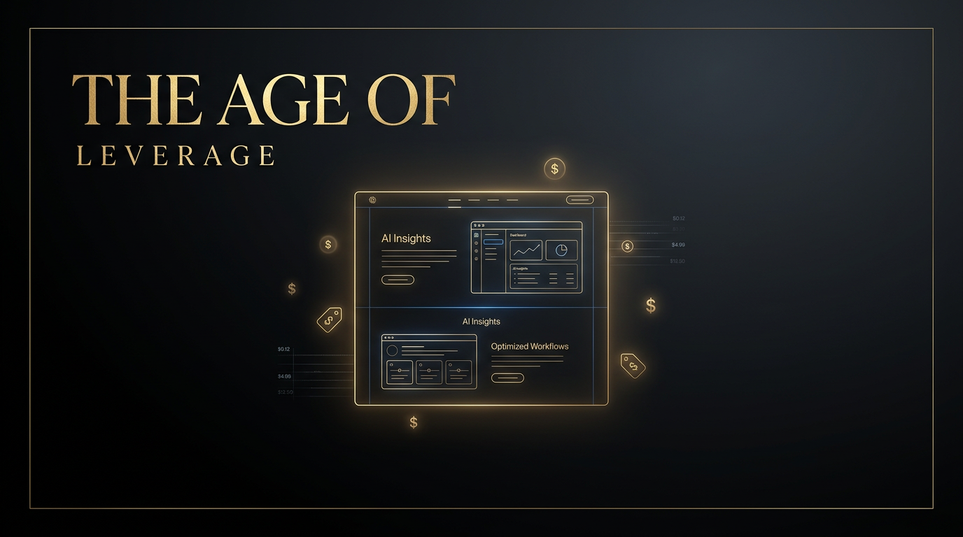 The Leverage Age: One Person Can Now Do What Used to Require a Team